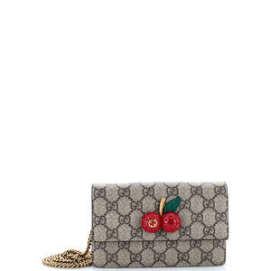 Gucci Cherries Wallet On Chain Gg #185507G87B